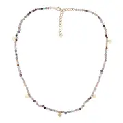 Isthmia Necklace in Sterling Silver with Rose Quartz - Shiny Finish Jewellery Australia