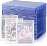 50 Pcs Clear Card Sleeves, Standard Top Loaders, 76x101mm Card Protectors Card