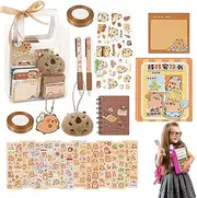 Cute Stationery Set, Capybara Stationery Set, Cute Pencil Laptop Capybara Plüsch - Backpack Trailer, Animal Sticker, Desk Decoration, Study Learning Needs