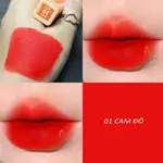 HEWARA VELVET LIPS MATTE CREAM LIPSTICK 柔滑絲絨不引起干唇不帶鉛正品-橙紅色