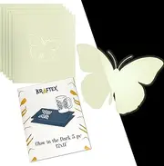 Glow in Dark - 5 pk Adhesive Sheets [12x11 Inch]. Permanent Use as Vinyl Paper and Cricut Vinyl - Spooky Halloween Glow in The Dark Paper