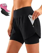 [Bikewa] Women's Mountain Bike Shorts 4D Padded Cycling Riding Biking Bicycle Biker Cycle Shorts for Women Zipper Pockets