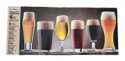 Libbey Beer Glass Set Barware Craft Brews Assorted Sampler 6 Piece