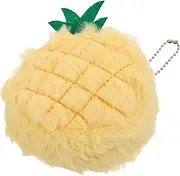 [ROMISBABA] Plush Pineapple Coin Purse Mini Backpack Keychain for Wallet Small Wallet Mini Backpack Purse Pineapple Backpack Hanger Pineapple Small Purse Yellow