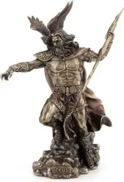 Zeus Greek God Holding Thunderbolt Statue with Eagle