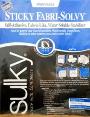 Sulky Sticky Fabri-Solvy Stabilizer 12/Pkg - 8.5"X11" White Heavy 457-02