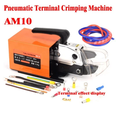 1.3T Pneumatic Terminal Crimping Machine AM-10 Terminal Crimper Pliers Tool