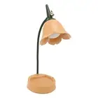 AU 3W LED Touch Desk Lamp 3 Gear Dimmable Foldable Petal Shape Desktop Table