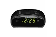 Lenoxx AM FM Station Radio Digital LED Dual Alarm Clock Sounds Snooze Sleep BLK
