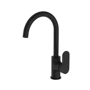 Amelie Sink Mixer Gooseneck Paddle Matte Black BDO301306MB