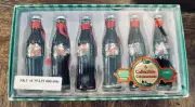 EVOLUTION OF THE COCA COLA SANTA 6 COLLECTIBLE COKE BOTTLE ORNAMENTS SERIES ONE