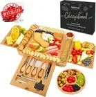 Cheese Board Gift Set for Women, Knife Set & Charcuterie Tray, Mother's Day