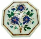 12" Marble Side Coffee Table Top Mosaic Inlay Living Art Decor