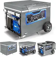 Running Generator Covers. Generator Cover Measures 38''L×28''W×27''H. Double-layer Fabric. Side Access to Control Panel and Top Access to Add Fuel. Fits Most 5,000-15000 Watt Generators, Grey.