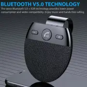 Bluetooth 5.0 Wireless Speakerphone Speaker Phone Visor Clip Hands Free Car Kit