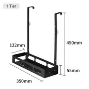 Hanging Bath Rack Bathroom Shower Shelf Shampoo Storage Holder Organizer 1 Layer