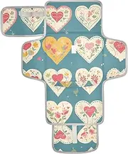 Reusable Baby Changing mat with Tissue Pocket Waterproof Changing pad Lightweight & Foldable Changing Station