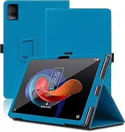 Jarttarn Compatible with TCL Tab 10 Gen 2 Tablet 10.4 inch Case, Folding Stand Protective Cover with Pencil Holder and Wrist Strap, Full Protection (Light Blue)