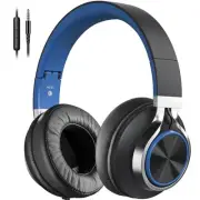 AC01 Over-Ear Headphones Wired, Noise Isolating Corded Stereo Headsets with M...