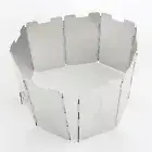 Camping Equipment BBQ Cookout Stove Wind Screen Foldable Alloy