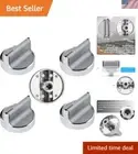 5 pcs Stainless Steel Control Knobs for Whirlpool Gas Cooktop - Durable Upgrade