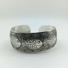 Fish Design Bracelet in Minimalist 925 Sterling silver, best seller bangle