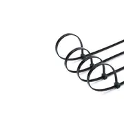 500Pcs Nylon Plastic Zip Wrap Cable Loop Tie Wire Self-Locking Strap