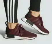 NEW Adidas NMD_R1 Originals Burgundy Women's Running Sneakers FV0409 US Size 11