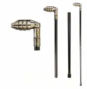 Hand Grenade Shaped Walking Stick Cane - US Military - Army Cane - Veterans Cane