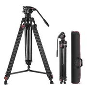 Neewer Pro Video Tripod with Fluid Head， QR Plate for DJI RS Gimbals Manfrotto