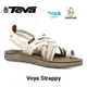 美國TEVA女 Voya Strappy 交叉織帶夾腳涼鞋/雨鞋/水鞋(樺木白-TV1099271ABRC)