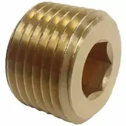 BP1182 - 1/8 Inch Brass Recessed Hex Head Plug