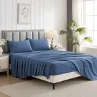 Flat Fitted Sheet Set Ultra Soft Single/Double/Queen/King