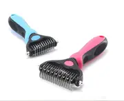 P232 2X Pet Cat Dog Double Side Knotted Comb Fading Comb Hair Removal Brush
