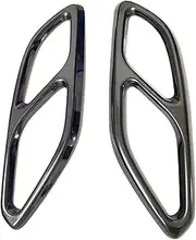 End Pipes, For Benz CLA Class C118 W118 2020 2Pcs/Sets Black/Silver Exhaust Pipe Tips Cover Accessorizes Car Exhaust Tip Pipe