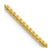 14K Yellow Gold 18 inch 3mm Franco with Fancy Lobster Clasp Chain Necklace