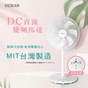 <Hongwei > HERAN 禾聯  14吋  智能變頻 DC風扇  HDF-14SH710