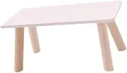 TOYANDONA Chic Lovely Miniature Table Doll House Decor Wooden Tea Table Model for Display