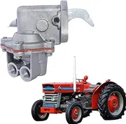 AEspares Fuel Lift Pump 2 Holes Compatible With Massey Ferguson 135 150 240 245 250 2200 Tractor 26413109 2641310 2641311 2641317