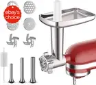 Metal Meat Grinder Attachment Kitchenaid Mixer 4 Plates 3 Tubes 2 Blades