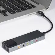USB Sound Card 7.1 5.1 Channel External Audio Card SPDIF Optical for PC Compute As shown