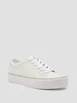 GUESS Women's White Nortin Logo Low Top Sneakers Size: 10