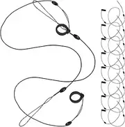 GRADENEVE 10Pcs Coiled Lanyard Pen Holder with Loss Silicone Ring Silicone Elastic Leash for Teachers Nurses Contractors Versatile Accessory for Keys Stylus and
