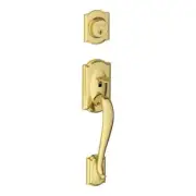 Schlage F92-CAM Camelot Dummy Exterior Handleset from The F-Series, Lifetime...