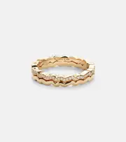 [Suzanne Kalan] Suzanne Kalan Mini Wave 18kt gold ring with diamonds Q gold