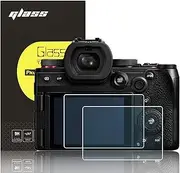 【For Lumix G97 GH7 DC-S9 G9II S5II G100】2-Pack Glass Screen Protector Film for Panasonic Lumix G97 GH7 DC-S9 G9II S5 II G100 Cameras, 9H Hardness, 2.5D Round Edges, Anti-Scrach Anti-Fingerprint Anti-Dust
