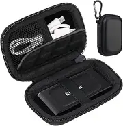 Lacdo Hard Carrying Case for Kingston XS1000R / XS2000 / XS1000 SSD 500GB/1TB/2TB/ Portable External Solid State Drive USB 3.2 EVA Shockproof Protective Storage Travel Bag, Black