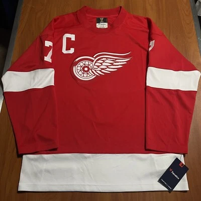 Fanatics Vintage Ted Lindsay Detroit Red Wings NHL Hockey Jersey Adult S
