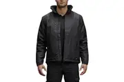 King Gee Mens Insulated Waterproof Quilted Work Jacket K05025 - Black