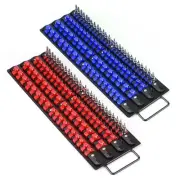 Mayouko 80-Piece Portable Socket Organizer Tray, 2 Pcs Set, Blue & Red, Tools...
